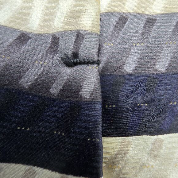 Necktie Mens Vintage Covington 100% Silk, Black, size is 59" x 4 Menswear Tan - Picture 5 of 6